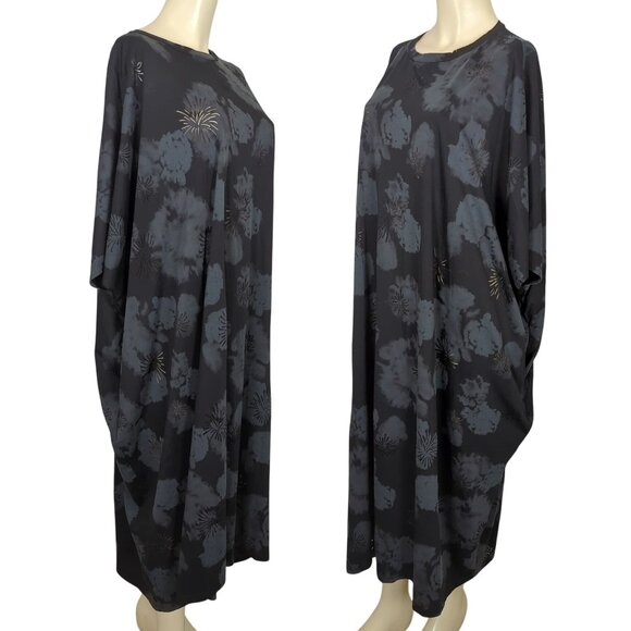 TOV Los Angeles Black Gray 42 sz 12 Dress Kaftan Maxi Boho Dress - Picture 3 of 16